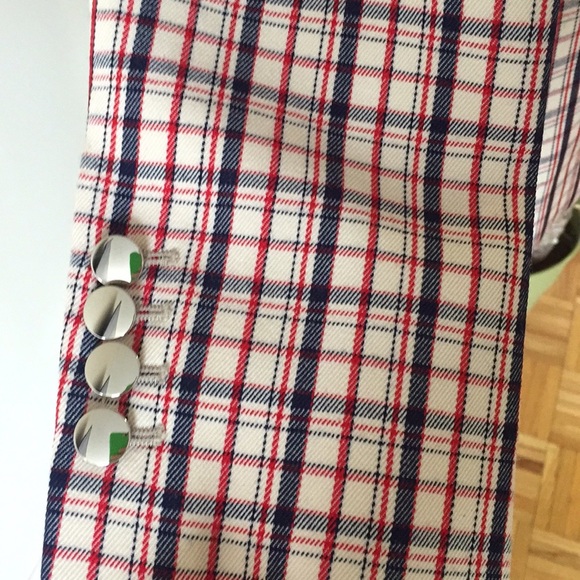 NWT Prada Checked plaid Blazer small size 38 - Picture 6 of 8